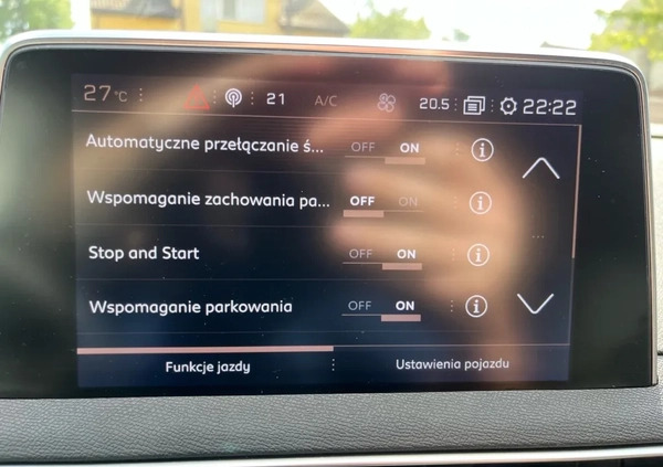 Peugeot 3008 cena 87800 przebieg: 49000, rok produkcji 2019 z Opatów małe 172